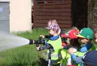 Wycieczka 3-latków do Ochotniczej Straży Pożarnej w Luboniu