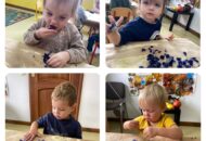 „Wakacyjne wspomnienia” – zabawy sensoryczne galaretką i muszelkami