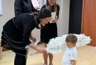 Pasowanie na przedszkolaka – dzieci z grupy Łowcy przygód